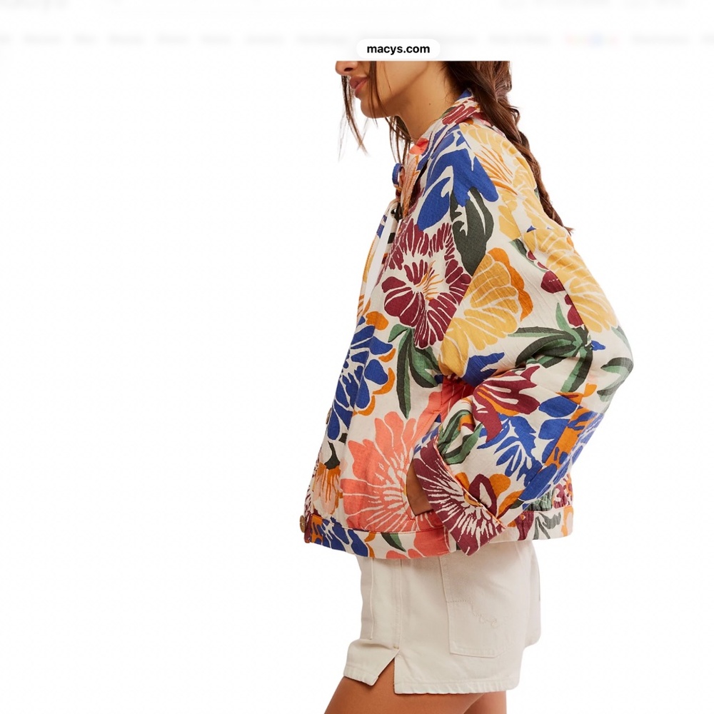 Free People Soleil Beach Jacket. Large.  NWT - Picture 3 of 3